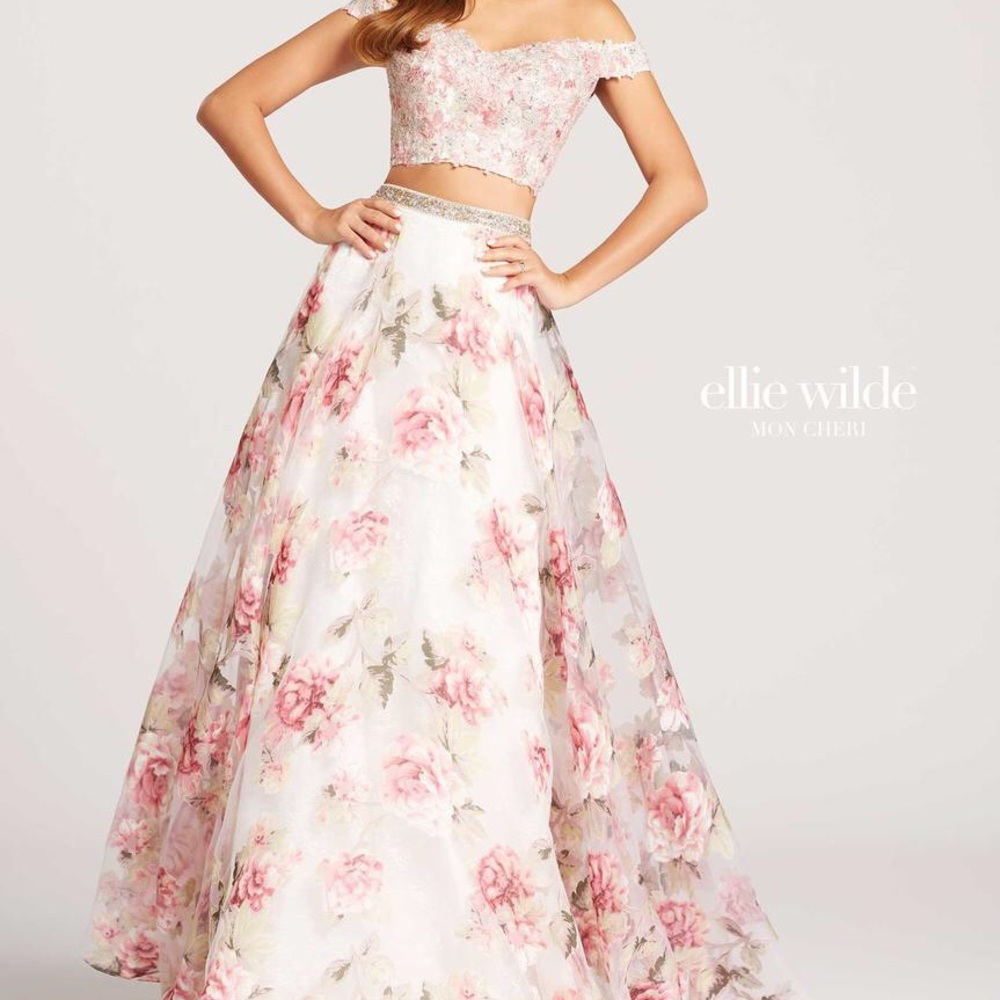 Floral Ellie Wilde Prom Dress worn once